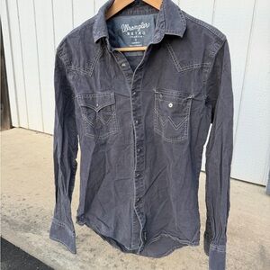 Wrangler Retro Men's Gray Western Shirt
